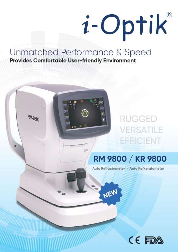 I-Optik Auto Refractometer & Autorefkeratometer: RM 9800 & KR 9800